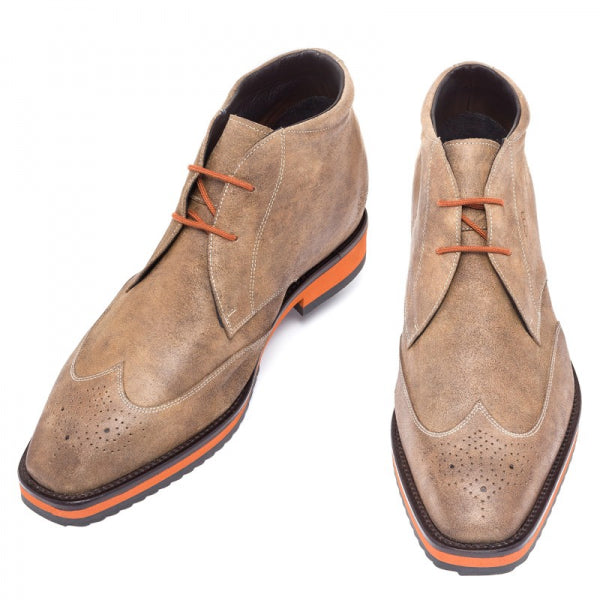 Guido Maggi Dupont Circle Calf Leather Boots Light Brown Suede