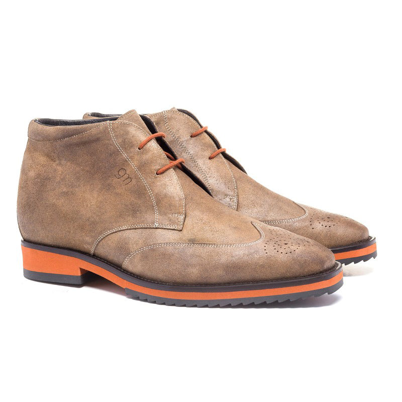 Guido Maggi Dupont Circle Calf Leather Boots Light Brown Suede