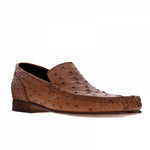 Guido Maggi Durban South African Ostrich Leather Shoes Chocolate