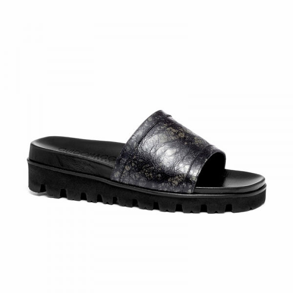 Guido Maggi Forte dei Marmi Full Grain Sandals Black