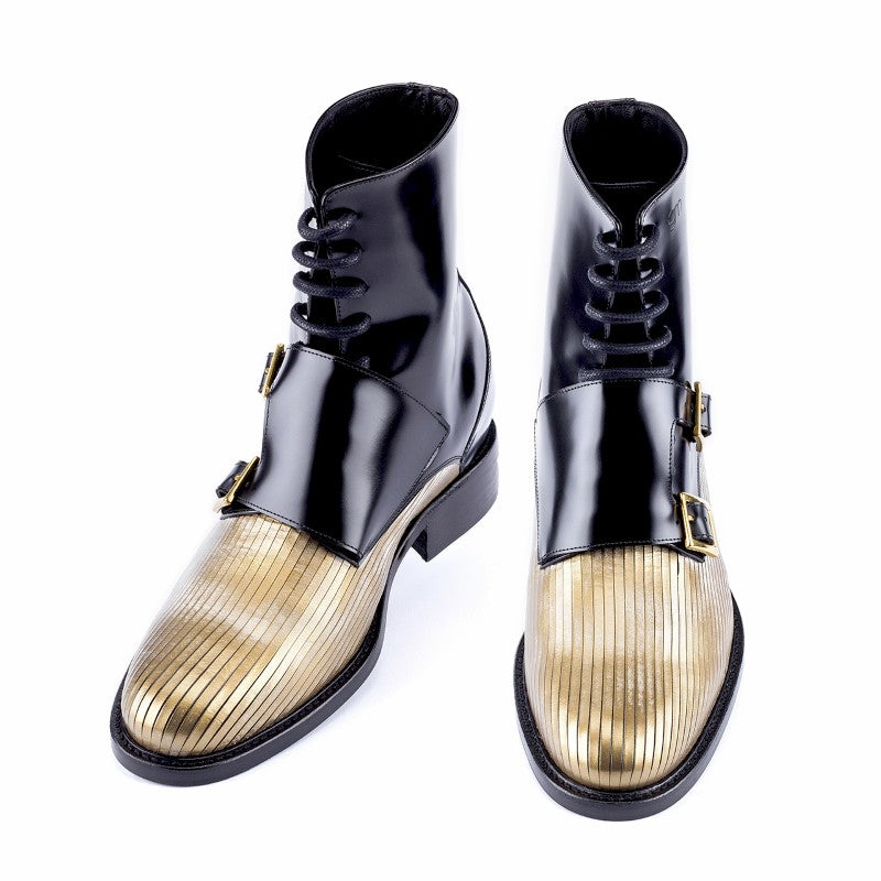 Guido Maggi Frankfurt Full Grain Boots Grey Gold Black