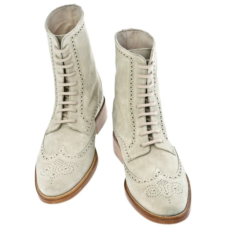 Guido Maggi Gloria Calf Leather Boots Ice Grey Suede