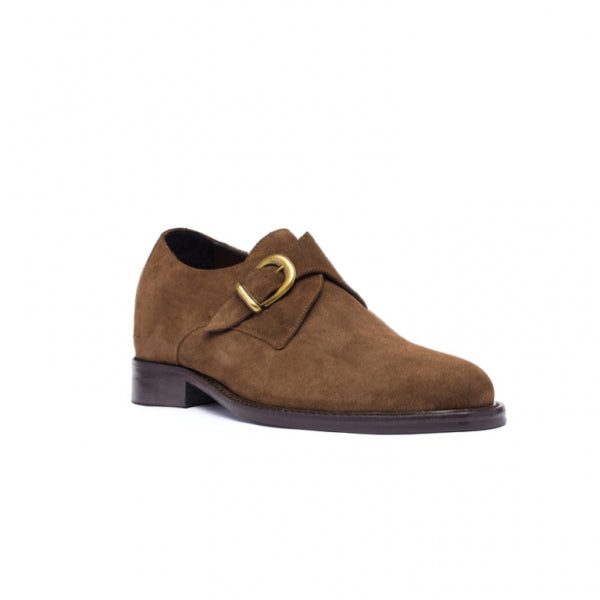 Guido Maggi Great Britain Suede Calf Leather Shoes Dark Brown