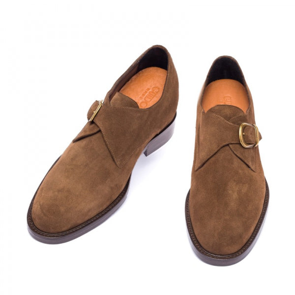 Guido Maggi Great Britain Suede Calf Leather Shoes Dark Brown