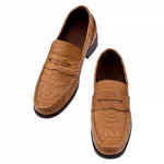 Guido Maggi Hawaii Baby Crocodile Leather Shoes Brown