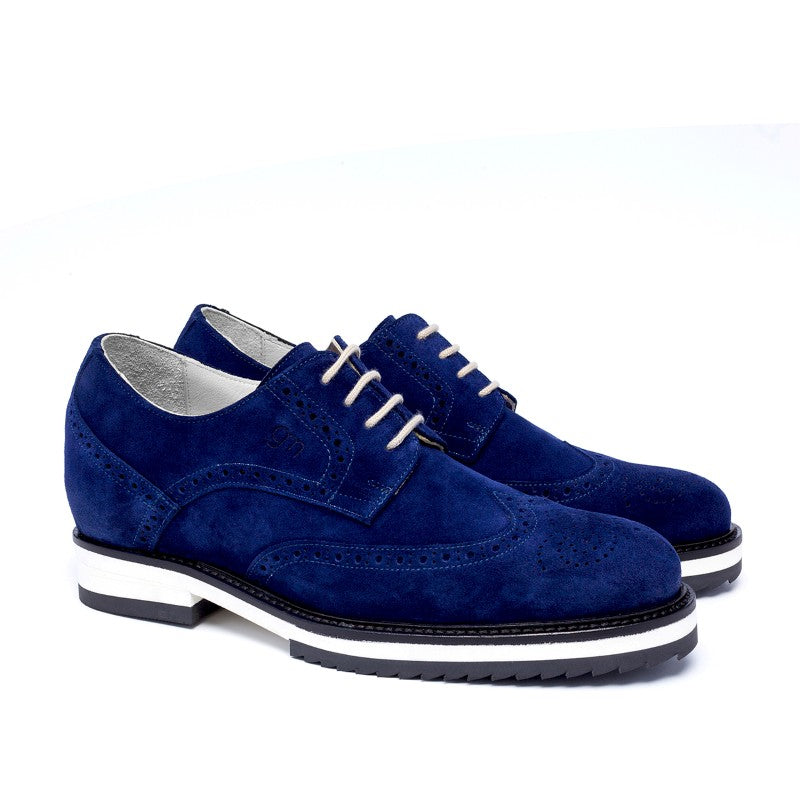 Guido Maggi Iceland Suede Calfskin Shoes Navy Blue