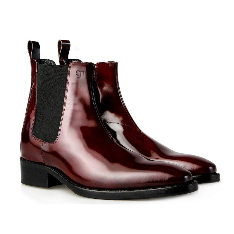 Guido Maggi India Calf Skin Boots Shiny Bordeaux