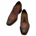 Guido Maggi Italy Full Grain Shoes Walnut Brown Burnished