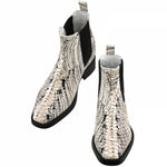 Guido Maggi Johannesburg Genuine Python Leather Boots White