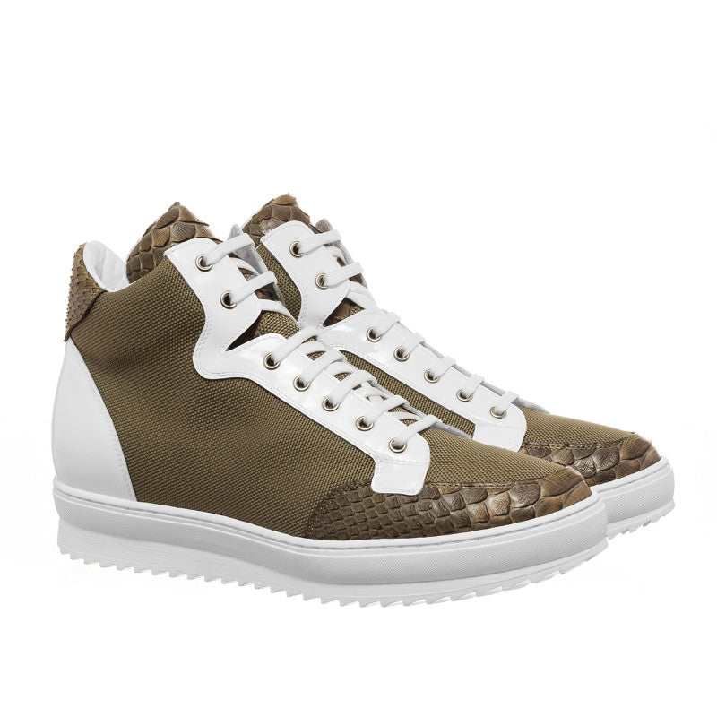 Guido Maggi Kenya Technical Fabric Shoes Military Green