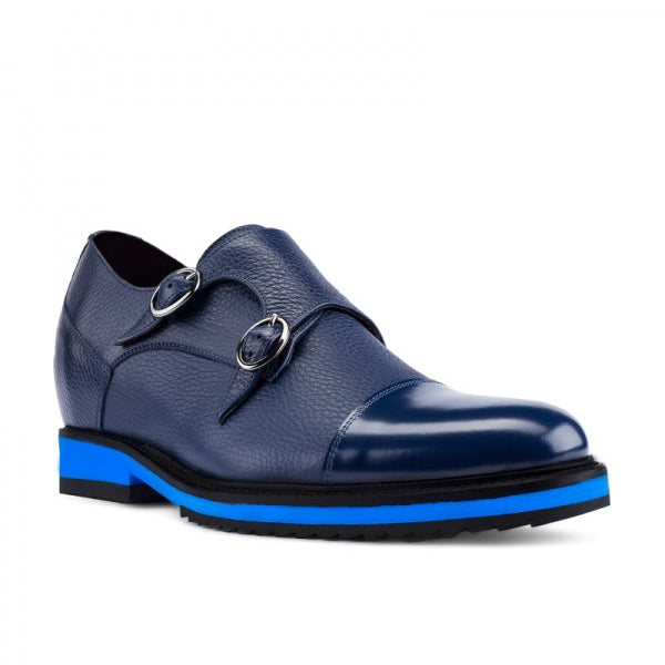 Guido Maggi Korea Full Grain Shoes Blue Textured