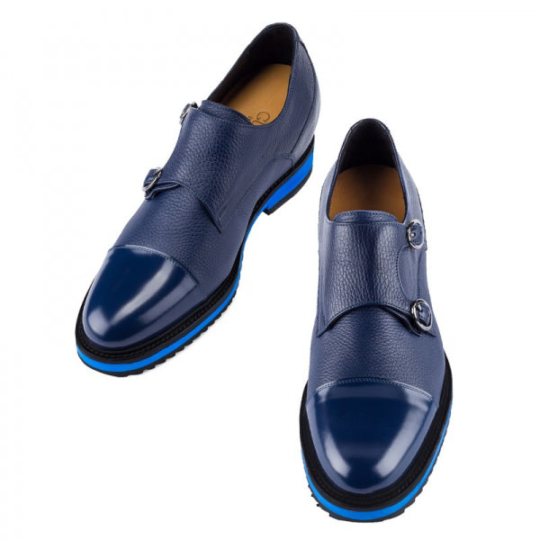 Guido Maggi Korea Full Grain Shoes Blue Textured