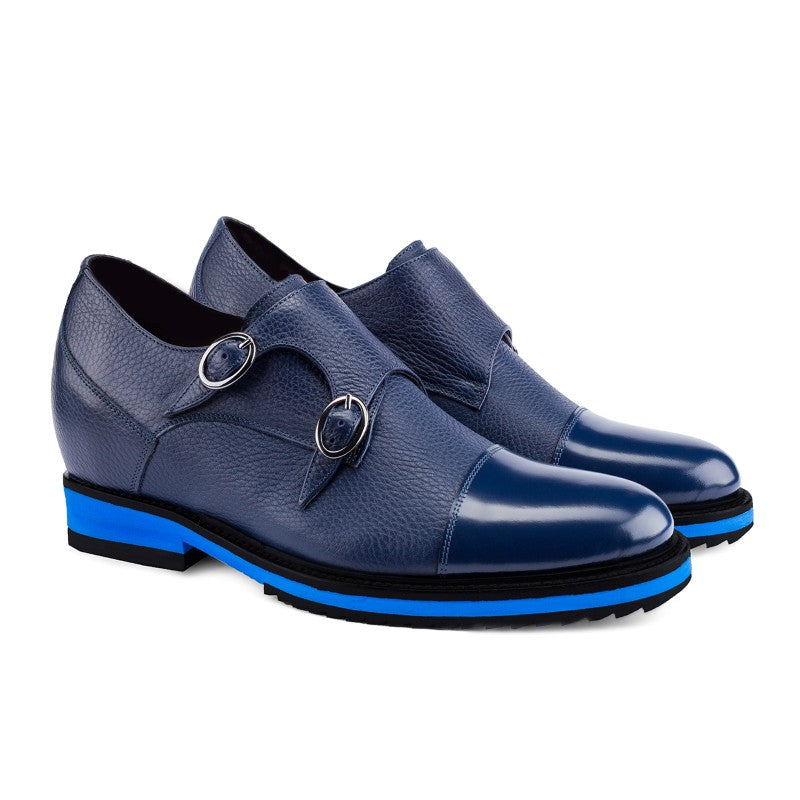 Guido Maggi Korea Full Grain Shoes Blue Textured
