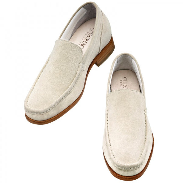 Guido Maggi La Habana Calf Leather Shoes Ice Grey Suede