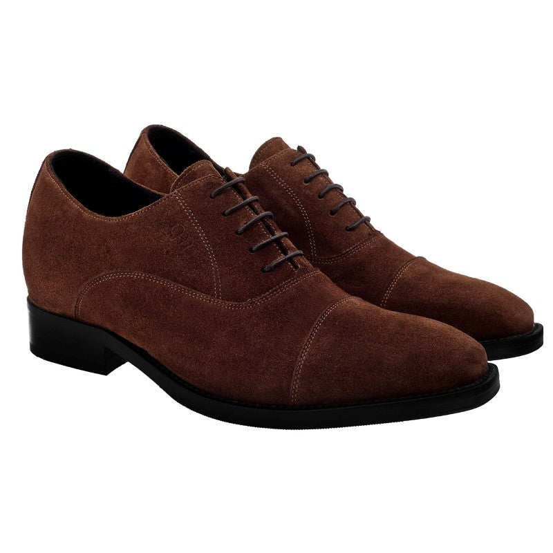 Guido Maggi Liverpool Suede Calf Leather Shoes Dark Brown