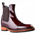 Guido Maggi London Calfskin Boots Bordeaux Shiny Burnished
