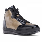 Guido Maggi Long Island Cut Leather Shoes Grey-gold and Black
