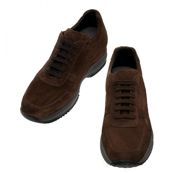 Guido Maggi Louisiana Calf Leather Shoes Dark Brown Suede