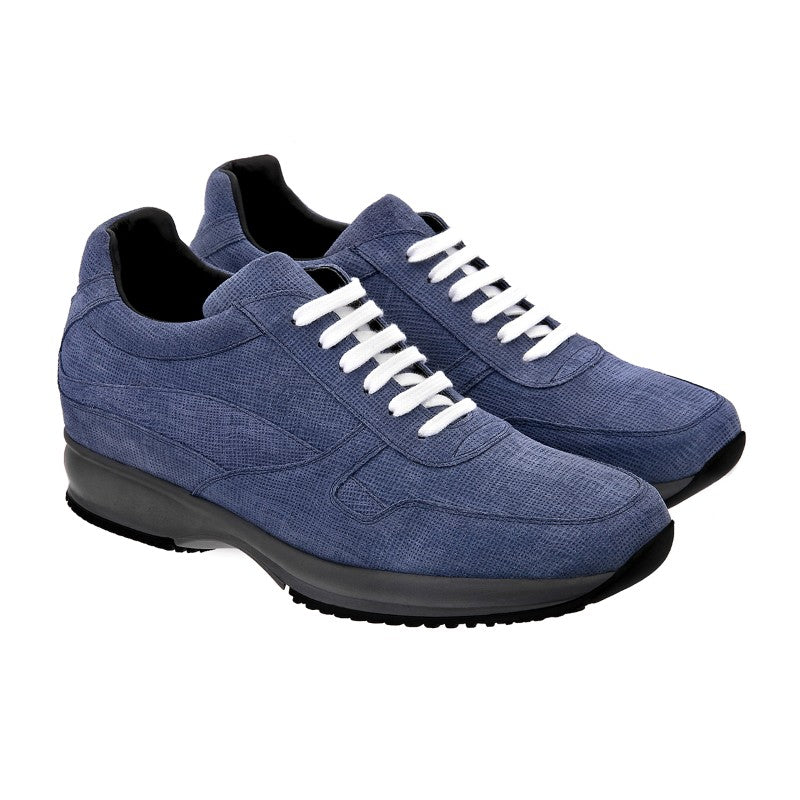 Guido Maggi Lyon Epi Leather Shoes Blue