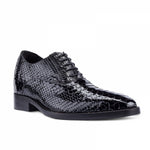 Guido Maggi Madagascar Python Patent Leather Shoes Black