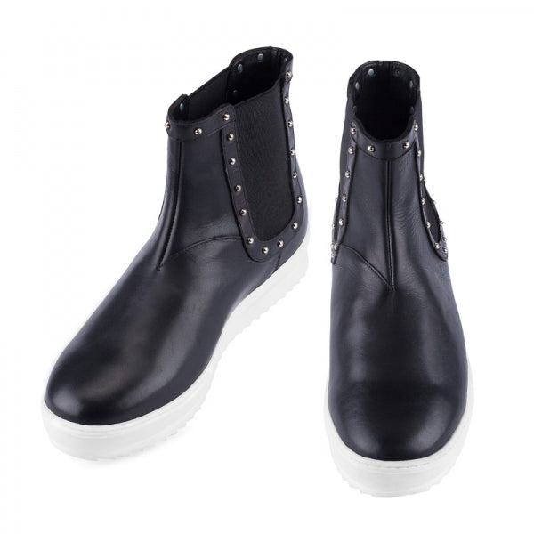 Guido Maggi Maine Studed Full Grain Shoes Black