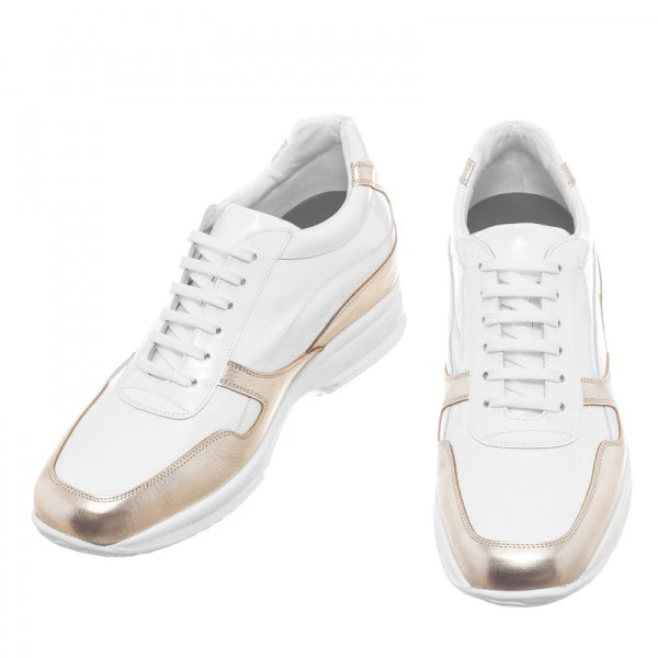 Guido Maggi Malindi Full Grain Shoes White and Gold