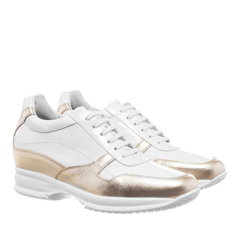 Guido Maggi Malindi Full Grain Shoes White and Gold