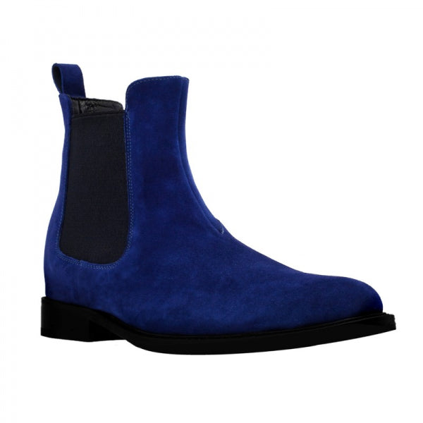 Guido Maggi Manchester Calf Leather Boots Blue Navy Suede