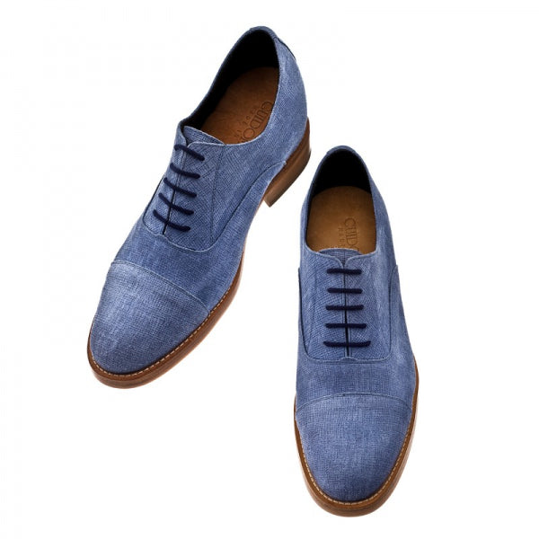 Guido Maggi Marseille Epi Leather Shoes Blue