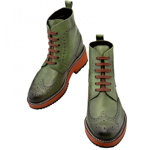 Guido Maggi Melbourne Full Grain Boots Olive Green