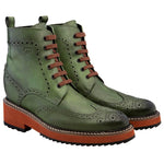 Guido Maggi Melbourne Full Grain Boots Olive Green