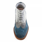 Guido Maggi Miami Organic Cotton Boots White Grey and Blue