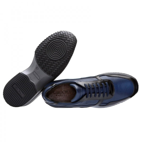 Guido Maggi Munich Full Grain Shoes Blue Textured