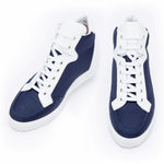 Guido Maggi Mykonos Technical Fabric Shoes Navy Blue and Shiny White