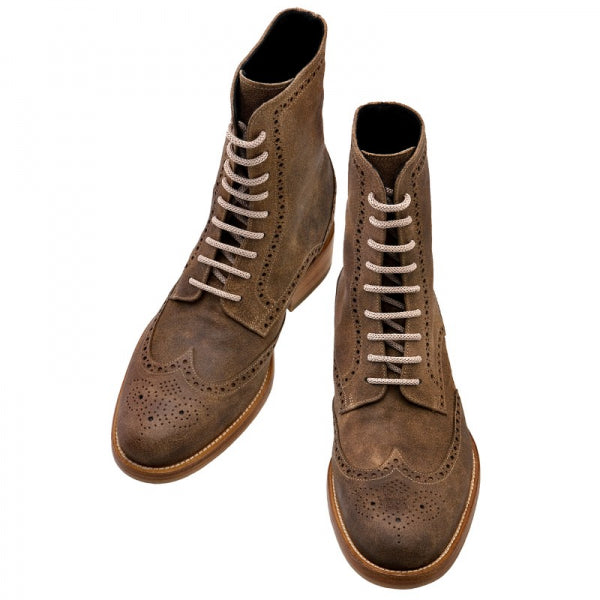 Guido Maggi Nashville Waxed Leather Boots Antique Brown