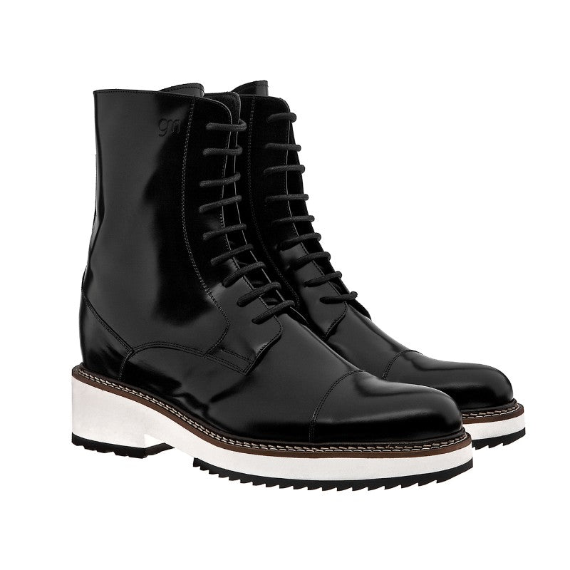 Guido Maggi Nevada Calfskin Boots Shiny Black
