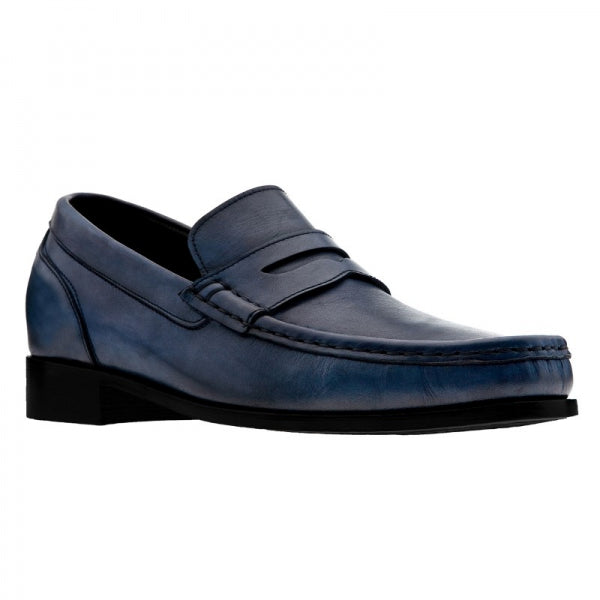 Guido Maggi Orlando Full Grain Leather Shoes Blue Burnished