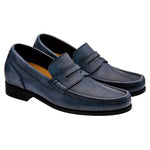 Guido Maggi Orlando Full Grain Leather Shoes Blue Burnished