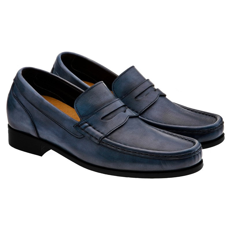 Guido Maggi Orlando Full Grain Leather Shoes Blue Burnished