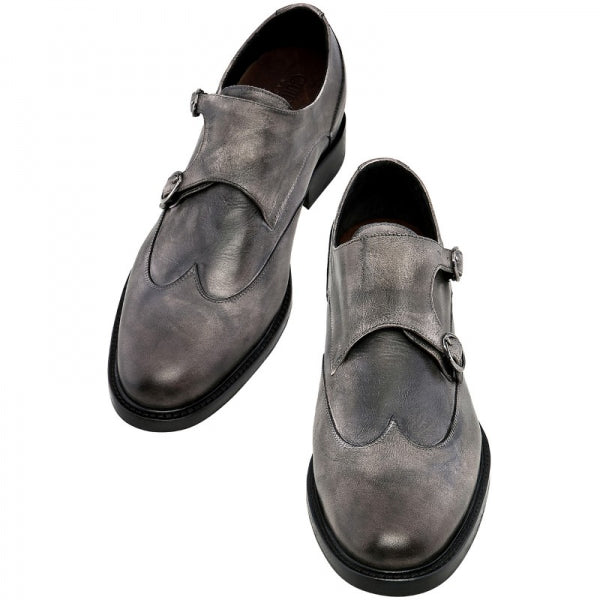 Guido Maggi Ostuni Full Grain Leather Shoes Grey Burnished