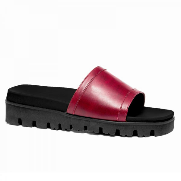 Guido Maggi Panarea Full Grain Sandals Burgundy