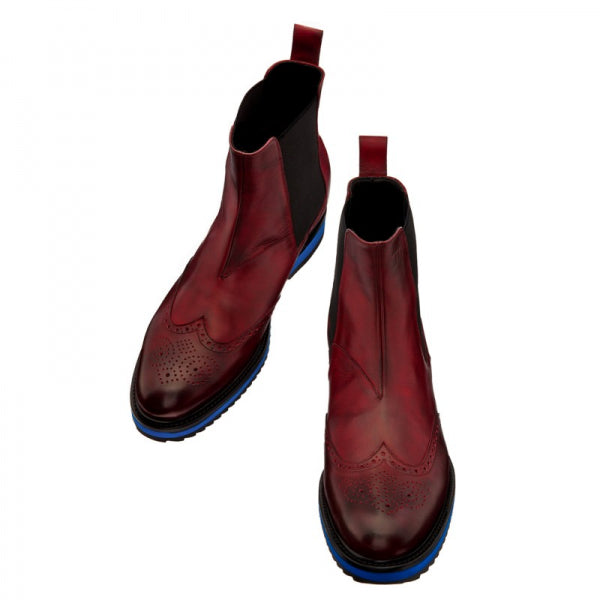 Guido Maggi Pelican Hill Full Grain Boots Bordeaux Red