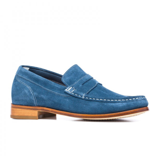 Guido Maggi Peru Calf Leather Shoes Blue Suede