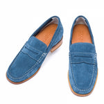 Guido Maggi Peru Calf Leather Shoes Blue Suede