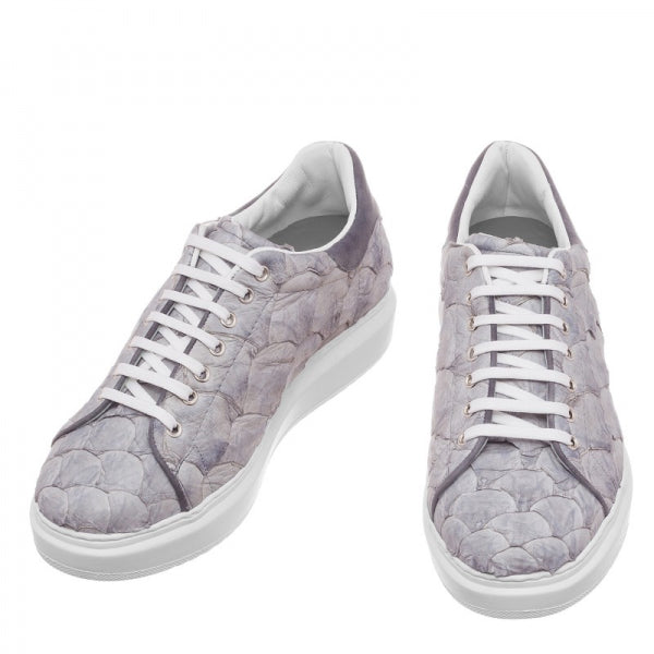 Guido Maggi Pitti Piracucu Leather Skin Shoes Grey
