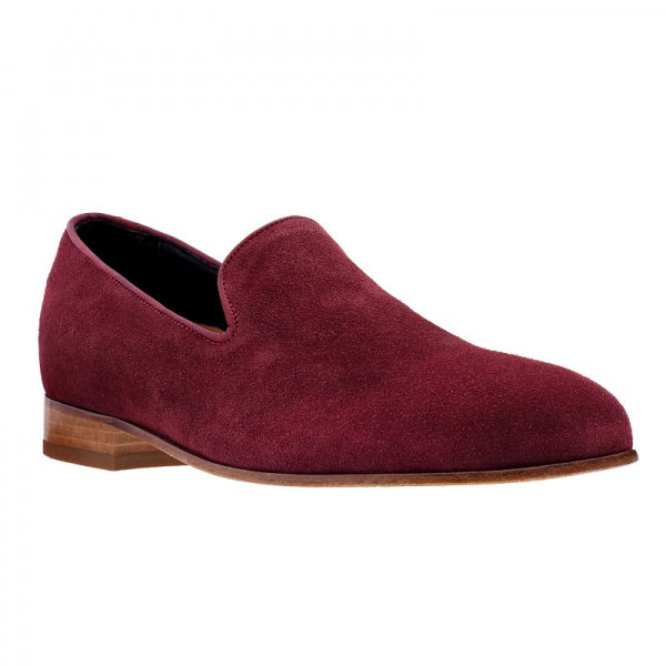 Guido Maggi Porto Cervo Calf Leather Shoes Burgundy Suede