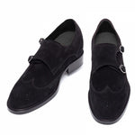 Guido Maggi Post Street Suede Calfskin Shoes Dark Brown