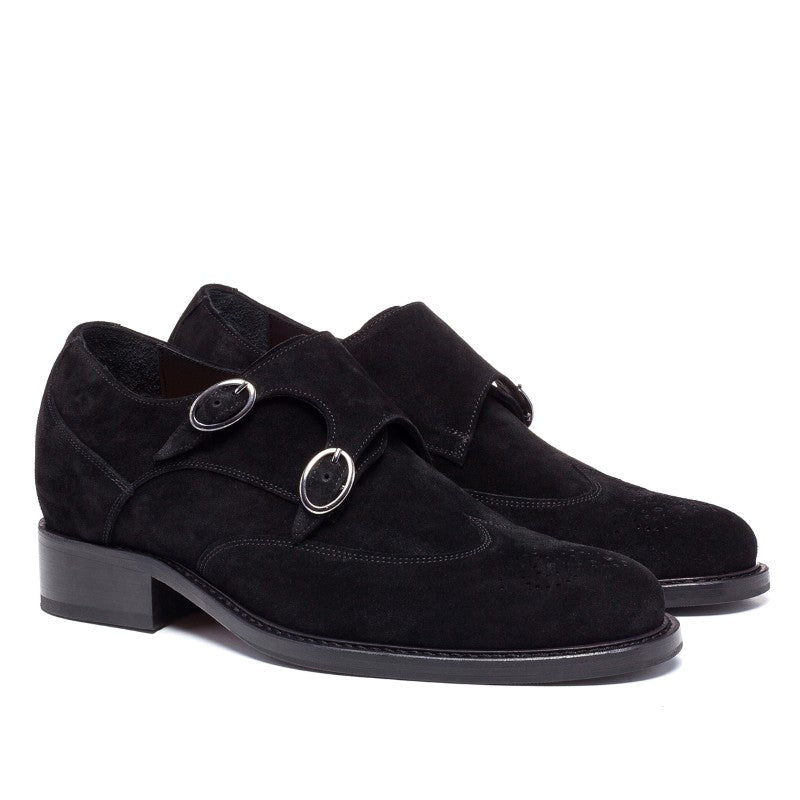Guido Maggi Post Street Suede Calfskin Shoes Dark Brown