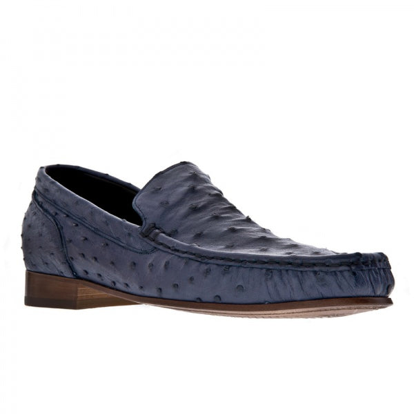 Guido Maggi Pretoria South African Ostrich Leather Shoes Blue