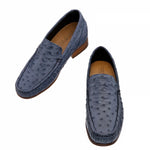 Guido Maggi Pretoria South African Ostrich Leather Shoes Blue